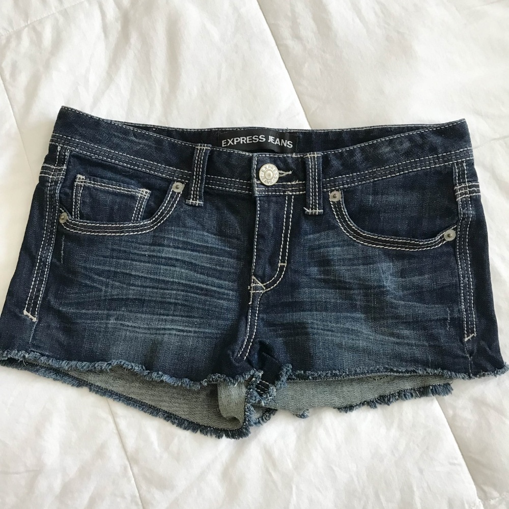 Express denim shorts
